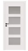 Drzwi wewnętrzne - Dre Drzwi Wewnętrzne Z Szybą Modern 30 Okleina Biała Mat - miniaturka - grafika 1