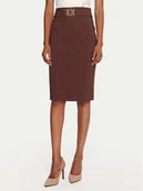 Spódnice - Rinascimento Spódnica ołówkowa CFC0126212003 Brązowy Slim Fit - miniaturka - grafika 1