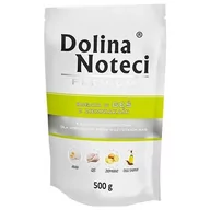 Mokra karma dla psów - Dolina Noteci Premium Bogata W Gęś I Ziemniaki Saszetka 500G X 10Szt - miniaturka - grafika 1