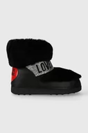 Śniegowce damskie - Love Moschino śniegowce SKIBOOT20 kolor czarny JA24202G0HJW0000 - miniaturka - grafika 1