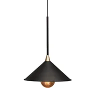 Lampy sufitowe - Lampa wisząca metalowa Merto 5065 Shilo trójkątne abażur czarny - miniaturka - grafika 1