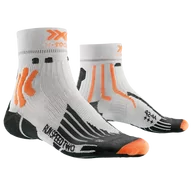 Skarpetki sportowe męskie - XSOCKS skarpety biegowe RUN SPEED TWO 4.0 MEN arctic white/trick orange - miniaturka - grafika 1