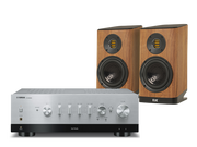 Zestawy stereo - Yamaha R-N1000A (srebrny) + Vela BS403 (orzech) - miniaturka - grafika 1