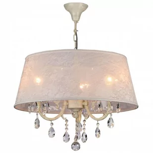 Lampa wisząca Filomena z abażurem z koronki - Lampy sufitowe - miniaturka - grafika 1