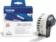Taśmy do drukarek barwiące - Brother Taśma papierowa biała DK22210 30,48x29mm ciągła do serii QL DK-22210 - miniaturka - grafika 1