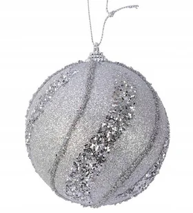 Bombka Choinkowa Nietłukąca Srebrna 10 Cm - Bombki - miniaturka - grafika 1
