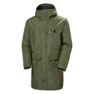 Męski płaszcz HELLY HANSEN RIGGING INS RAIN COAT 53796_431 – Oliwkowy - Płaszcze męskie - miniaturka - grafika 1