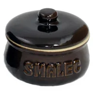 Garnki - Garnek na smalec okrągły z pokrywą i napisem 0,3 l - miniaturka - grafika 1