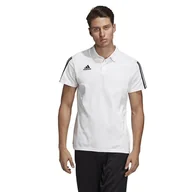 Koszulki sportowe męskie - Adidas, Koszulka męska, TIRO 19, biały, rozmiar S - miniaturka - grafika 1