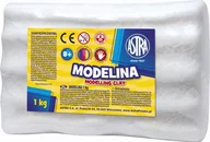 Akcesoria i dodatki do ubrań dla dzieci - Astra Modelina 1kg biała - miniaturka - grafika 1