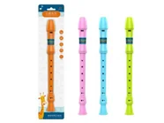 FLET SZKOLNY PROSTY dla DZIECI Kolorowy 8 OTWORÓW mix KOLORÓW