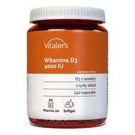 Witaminy i minerały - Vitaler's Witamina D3 4000 IU - 240 kapsułek - miniaturka - grafika 1
