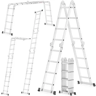 FANMART Wielofunkcyjna drabina przegubowa 4x4 (wysokość robocza: 5,60m) 47681864 - Drabiny - miniaturka - grafika 1