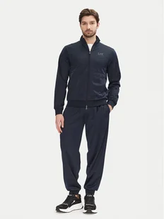 EA7 Emporio Armani Dres 7M000237 AF12449 UB102 Granatowy Regular Fit - Dresy męskie - miniaturka - grafika 1