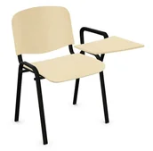 Fotele i krzesła biurowe - Krzesło konferencyjne Iso wood z pulpitem  Nowy Styl dużo kolorów - miniaturka - grafika 1