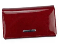Portfele - Portfel damski skórzany PELLUCCI LN-101 Czerwony - czerwony - miniaturka - grafika 1