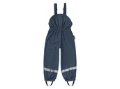 Spodnie i spodenki dla dziewczynek - Playshoes Spodnie przeciwdeszczowe dziecięce dla dziewczynki / chłopca, na szelkach z odblaskami (Granatowy, 98 - 104) - miniaturka - grafika 1