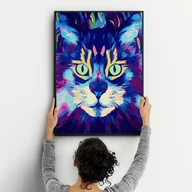 Malowanie po numerach - Zestaw do malowania po numerach - Czary kota 50x40 cm - miniaturka - grafika 1