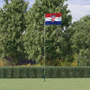 Flaga Chorwacji z masztem, 5,55 m, aluminium Lumarko! - Flagi i akcesoria - miniaturka - grafika 1