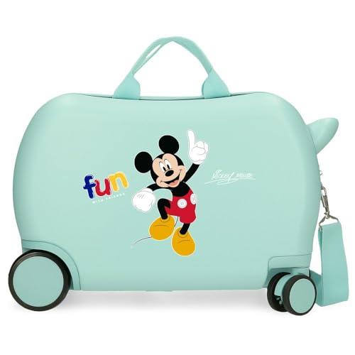 Joumma Disney Mickey Fun with Friends Walizka dziecięca niebieska 45 x 31 x 20 cm twarda ABS 24,6 l 1,8 kg 4 koła bagaż podręczny, Niebieski, walizka dziecięca