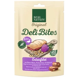 REAL NATURE Original Deli Bites 150 g Filet z kaczki z burakiem, ciecierzycą i olejem kokosowym - Przysmaki dla psów - miniaturka - grafika 1