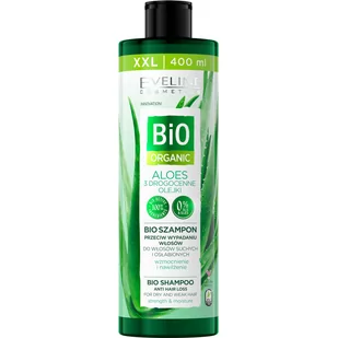 Eveline Bio Organic Natural Aloe Vera szampon przeciw wypadaniu włosów z aloesem 400ml - Szampony do włosów - miniaturka - grafika 1