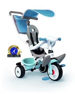 Smoby Rowerek Baby Driver Komfort niebieski GXP-771922 - Rowerki trójkołowe - miniaturka - grafika 1