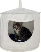 Legowiska dla kotów - Trixie Legowisko podwieszane Vanda kremowe 38x32cm - miniaturka - grafika 1