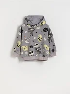 Bluzy dla chłopców - Reserved - Bluza oversize Miasteczko Halloween - jasnoszary - miniaturka - grafika 1