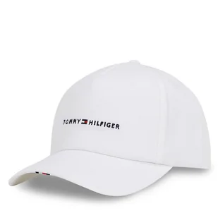 Czapka z daszkiem Tommy Hilfiger Th Foundation Soft 6 Panel Cap AM0AM13162 Biały - Czapki męskie - miniaturka - grafika 1