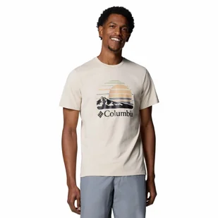 T-shirt męski Columbia Path Lake Graphic Tee II dark stone/peaceful perspective - L - Koszulki męskie - miniaturka - grafika 1