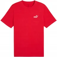 Koszulki męskie - Koszulka męska Puma Ess Small No.1 Logo Tee czerwona 682534 11 2XL - miniaturka - grafika 1