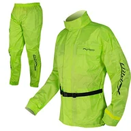 Odzież motocyklowa - A-Pro Wodoszczelna kurtka przeciwdeszczowa i spodnie, kombinezon, wysoka widoczność, Fluo, XL (DE) - miniaturka - grafika 1