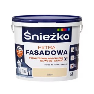Śnieżka Extra Fasadowa Farba do fasad i elewacji beżowa 5 L - Farby wewnętrzne - miniaturka - grafika 1
