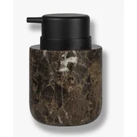 Mydelniczki i dozowniki mydła - Brązowy marmurowy dozownik do mydła 200 ml Marble – Mette Ditmer Denmark - miniaturka - grafika 1