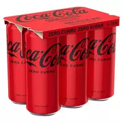 Napoje gazowane - Coca-Cola zero Napój gazowany 6 x 330 ml - miniaturka - grafika 1