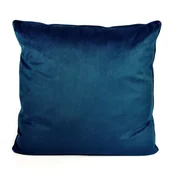 Poszewki na poduszki - Poszewka na poduszkę welurowa 40x40 cm Ciemno Niebieska - miniaturka - grafika 1