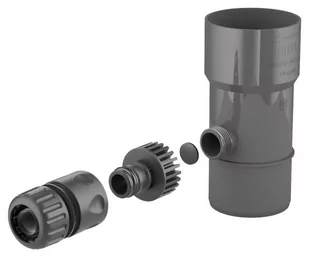 Cellfast Odzyskiwacz wody deszczowej 90mm PVC grafit - Rynny i akcesoria - miniaturka - grafika 1