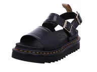 Sandały damskie - Dr. Martens Sandały damskie z paskiem na kostkę, Czarny Oxford, 40.5 EU - miniaturka - grafika 1