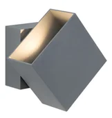 Lampy ogrodowe - Paulmann Szary kinkiet zewnętrzny Cybo - IP65 na elewację domu - miniaturka - grafika 1