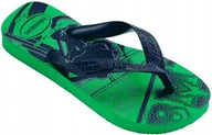 Klapki i japonki damskie - Havaianas Japonki Dziecięce Granatowe Wsuwane 29-30 Ż9L - miniaturka - grafika 1