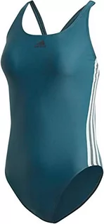 Stroje kąpielowe - Adidas damski kostium kąpielowy Fit 3s Legend Ivy/Clear Mint 26 DQ3330 - grafika 1