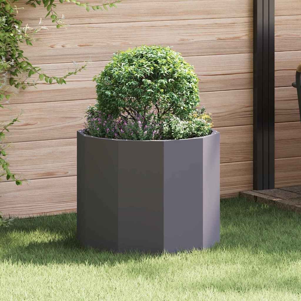 vidaXL Donica Czarny 60 x 60 x 50 cm Stal