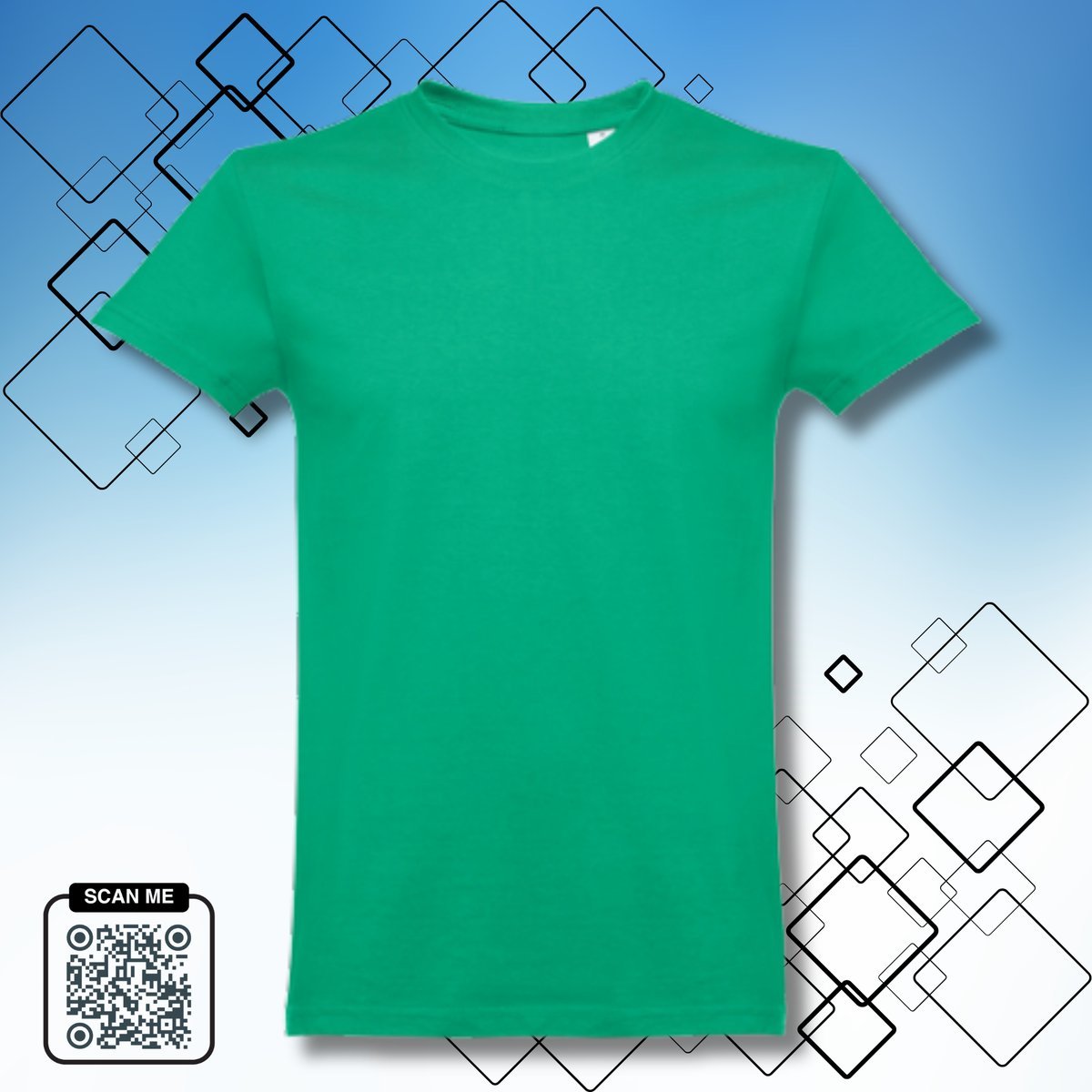 T-Shirt Koszulka uniwersalna bez nadruku zielona rozmiar M 100% bawełna