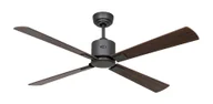 Wentylatory sufitowe - Energooszczędny wentylator sufitowy z pilotem Eco Neo III WiFi 132 cm bazaltowo-szary Łopatki z drewna orzechowego / wiśniowego - miniaturka - grafika 1