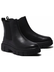 Timberland Skórzane sztyblety "Greyfield" w kolorze czarnym - Botki damskie - miniaturka - grafika 1