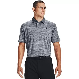 Koszulki męskie - Under Armour Performance 2.0 męska koszulka polo z krótkim rękawem, koszulka polo z krótkim rękawem z ochroną przeciwsłoneczną szary L 1342080-035 - grafika 1