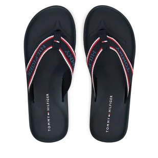 Japonki Tommy Hilfiger Comfort Hilfiger Beach Sandal FM0FM05510 Granatowy - Klapki i japonki męskie - miniaturka - grafika 1