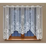 Firany - Firanka żakardowa odpasowana z wszytą taśmą marszczącą 160 x 300 cm - miniaturka - grafika 1