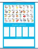 Szkolne artykuły papiernicze - Plan lekcji alfabet plansza edukacyjna - miniaturka - grafika 1